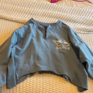 Cropped boys lie cloud 9 sweatshirt